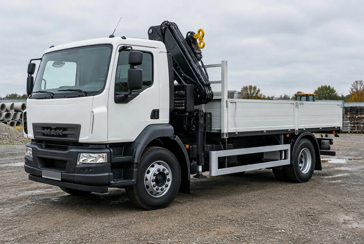 Kraanwagen 18 t met laadkraan